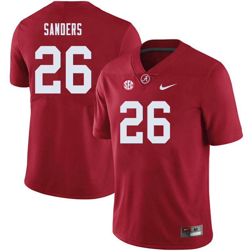 Men #26 Trey Sanders Alabama Crimson Tide College Football Jerseys Sale-Crimson